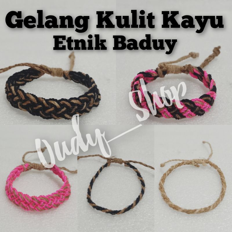 Gelang Siluk Kepang Jejeut Dari Kulit Kayu Tereub Etnik Baduy