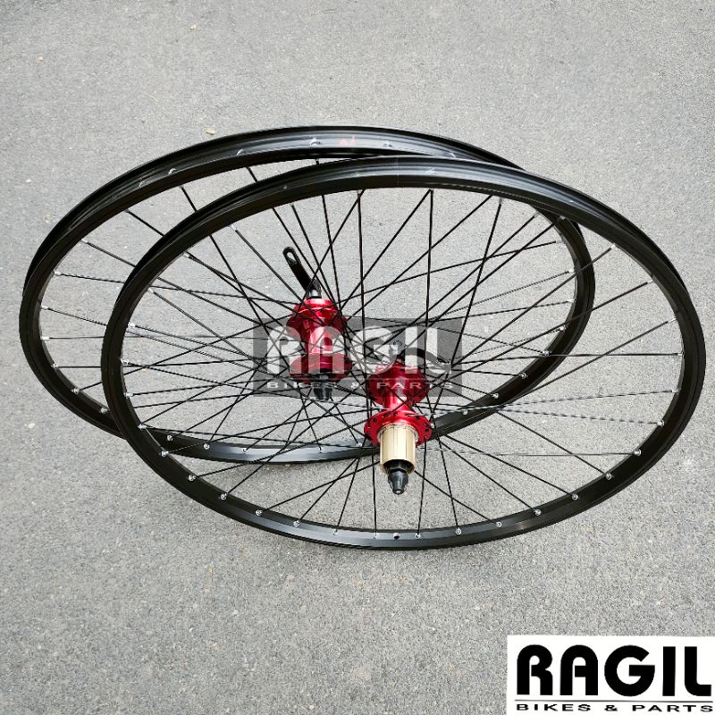 WHEELSET SEPEDA 26 ARAYA UKURAN 26" INCH VELG RIMS RIM TM620 HUB FREEHUB B409 CASSETTE SLUP JARI JAR
