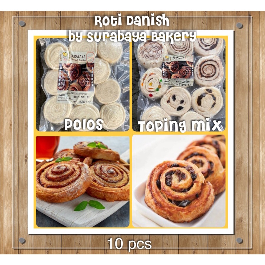 

Roti Danish Frozen isi 10 by Surabaya Bakery