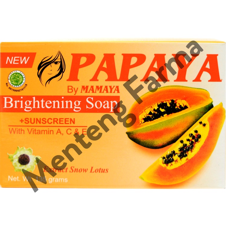 Sabun Papaya By Mamaya Brightening Soap 135 Gr Original BPOM