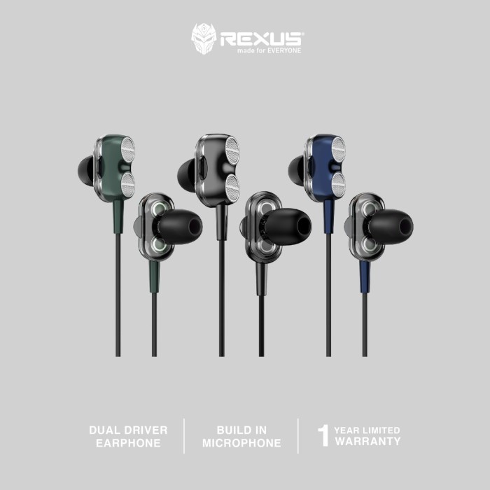 Rexus EP4 Earphone Gaming Dual Driver With Mic EP 4 Gaming Headset