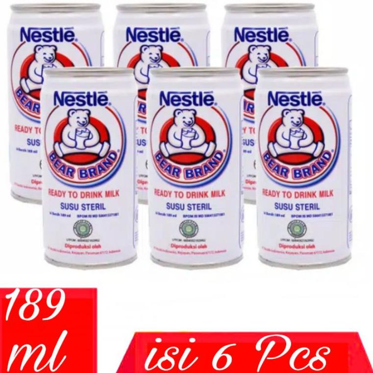 

Import Terlaris Susu Beruang Bear Brand 189 mL { 1 PAKET ISI 6 PCS} 