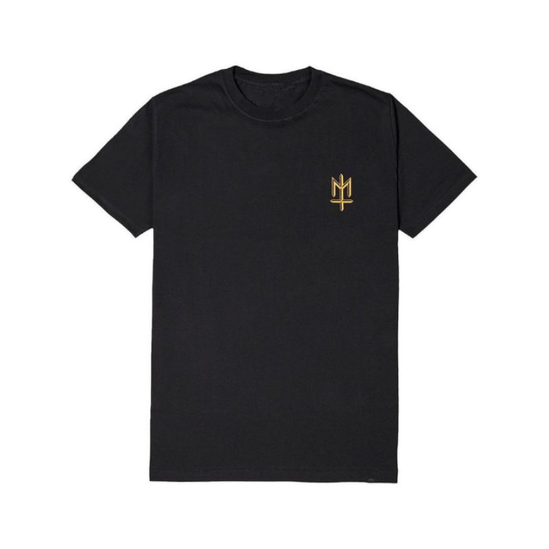 KAOS BAJU MATERNAL DISASTER HITAM LOGO GOLD