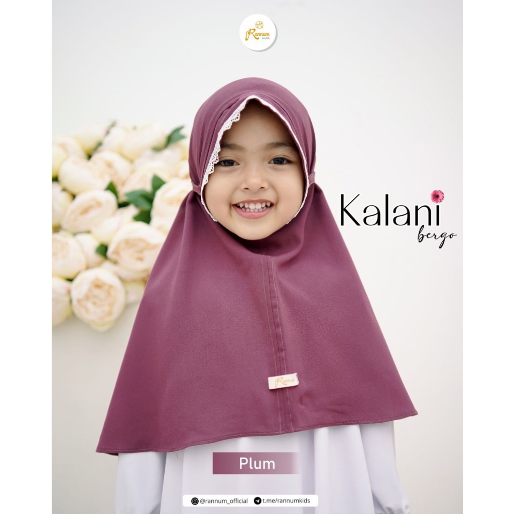 Jilbab Anak Kalani Bergo Rannum Kids