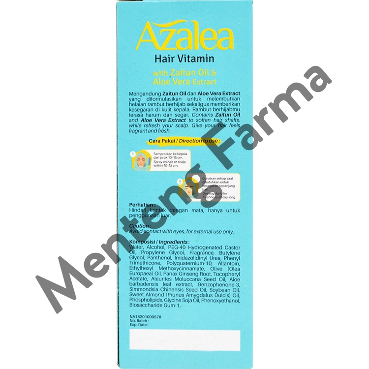 Azalea Hair Vitamin 80 ML - Menutrisi dan Melembutkan Rambut