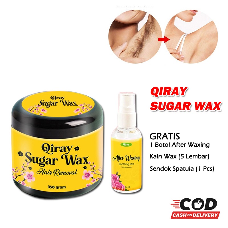 Beauty Jaya - [ FREE AFTER  WAXING ] QIRAY Sugar Wax Waxing Kit Penghilang Bulu Rambut Bulu Ketiak Bulu Kaki Tangan Permanen