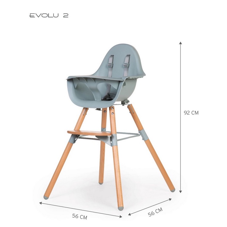 Childhome Evolu 2 High Chair - Child Home Kursi Makan Chair Baby Kids HighChair Bayi Kayu Aesthetic