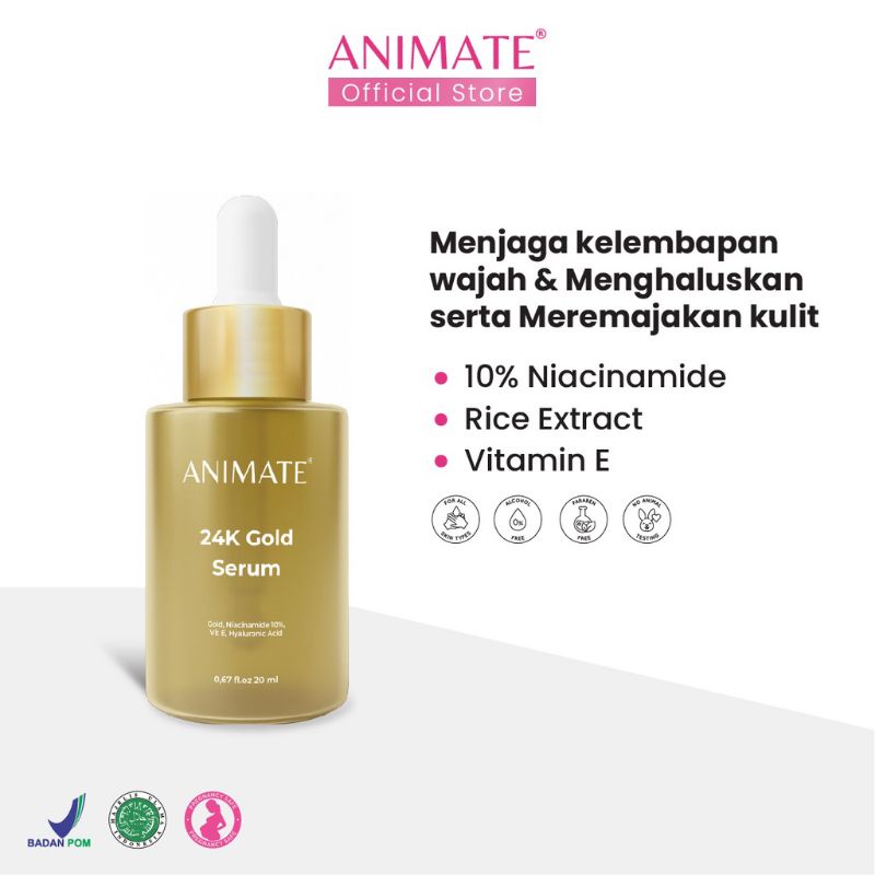 Animate 24K Gold Serum 20 ml - Anti Aging