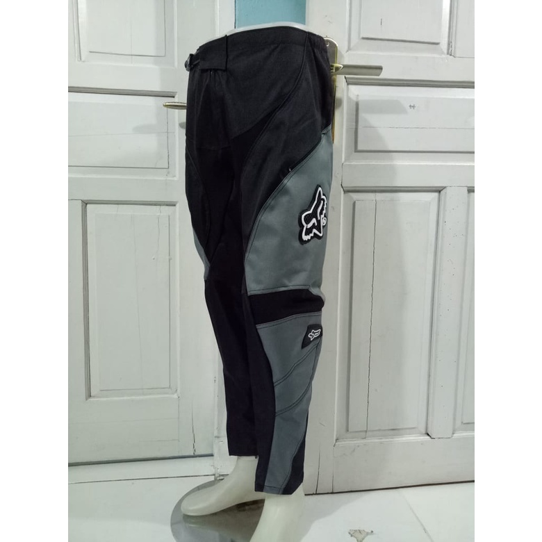 Celana Cross - Celana Trail - Celana Enduro - Celana Gastrack Adventure - Bahan Condura Berkualitas - Celana motor cross - Celana trabas bahan condura  TERLARIS -  Colour  BLACK GREY