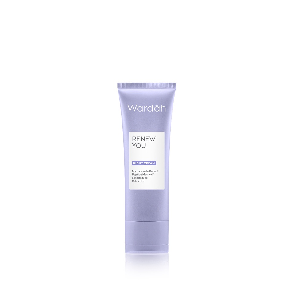 Wardah Renew You Anti Aging Night Cream - Pelembab Anti Aging dengan Vitamin E - Rumah Cantik 354 - COD Bayar di Tempat