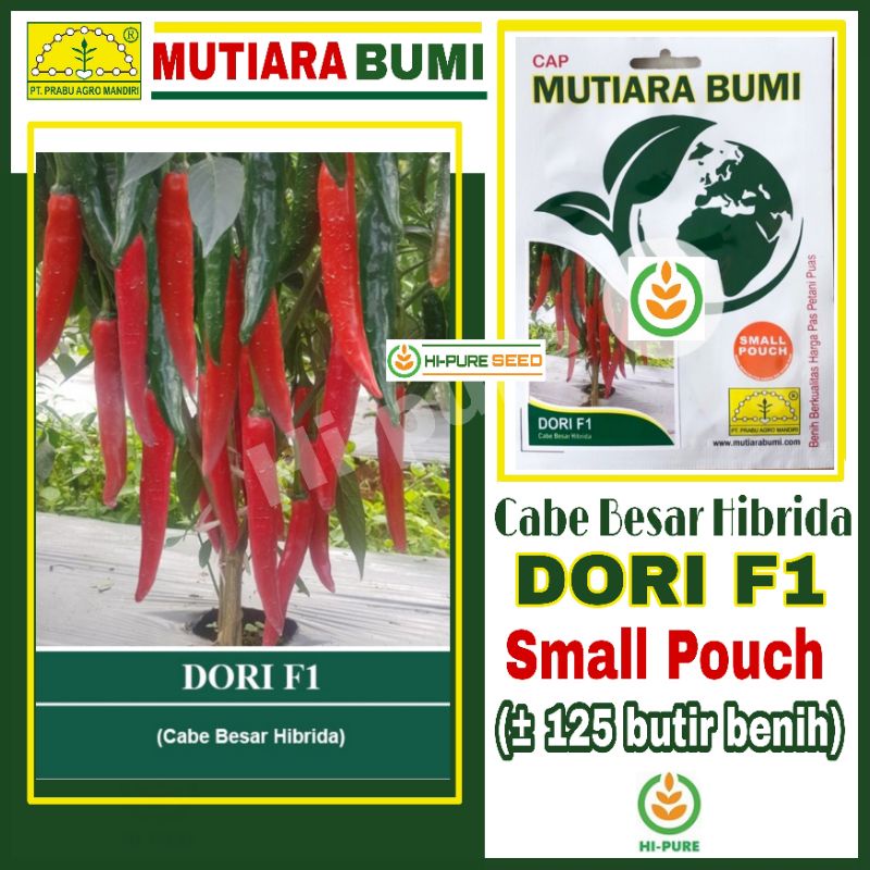 Benih Cabe Cabai Besar Dori F1 Isi 125 Butir Cap Mutiara Bumi