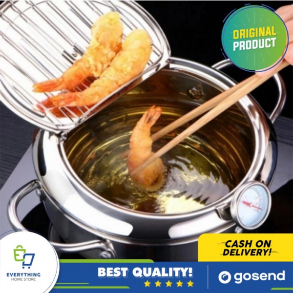 Unik Japanese Frying Pan  Easy Deep Frying Pan Berkualitas