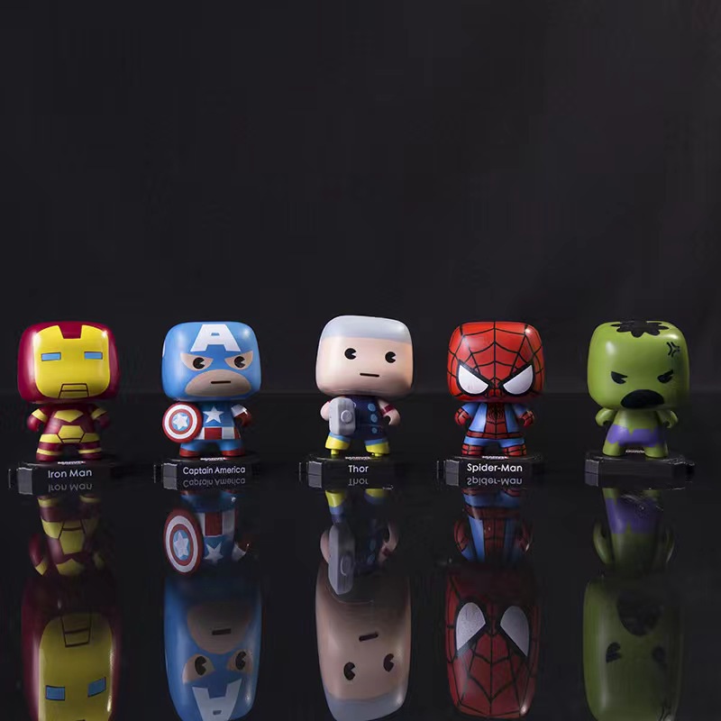 (WPJ-AVENGERS) PAJANGAN AVENGERS / FIGURE MINI AVENGERS / PAJANGAN SPIDERMAN / DEKORASI IRON-MAN / PAJANGAN MOBIL