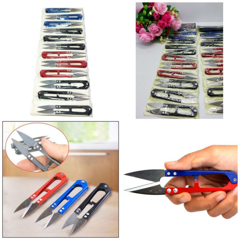 

Gunting benang anti karat 12 pcs tajam gunting buang benang