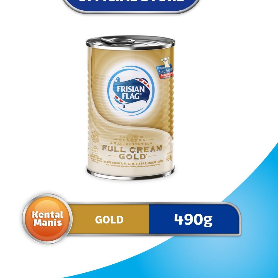 

㊤Z Frisian Flag Kental Manis Full Cream Gold 490 gr TERBARU 3497 ◈