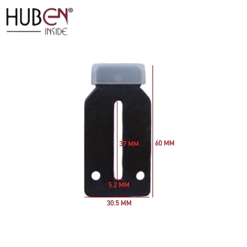 (2 Pintu) Paket 4 Rel Lemari AS 75 Lenaga 1.5 M + 4 Set Roda Orange SD 753 Pintu Geser / Sliding Huben