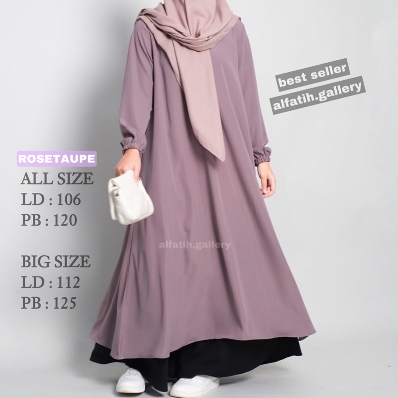 tunik midi dress wanita terbaru