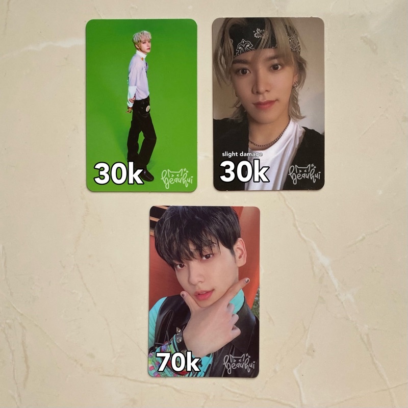NCT TXT TOMOROW BY TOGETHER PHOTOCARD PC JUNGWOO DIGIPACK STICKER YUTA NEOZONE SOOBIN FIGHT OR ESCAP