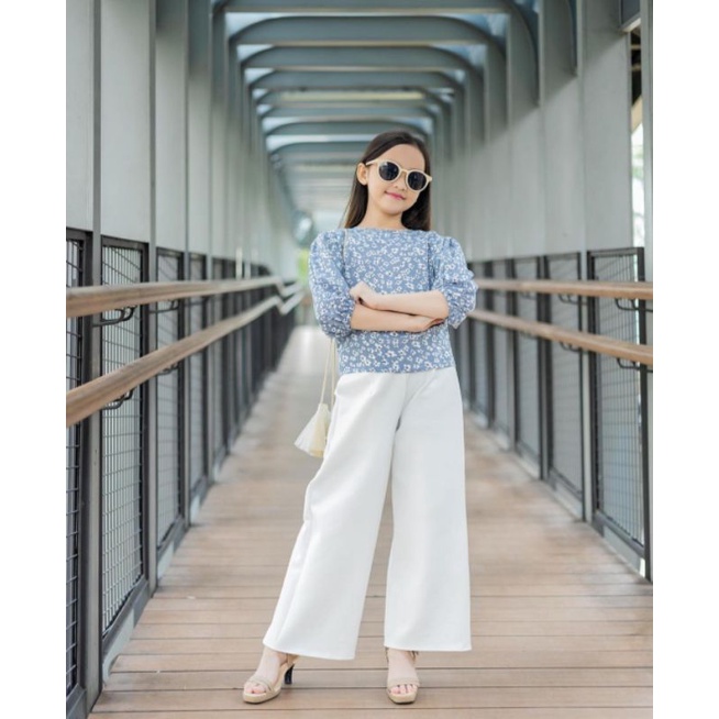 Kulot anak scuba cubit/ celana panjang anak perempuan/ kulot anak tebaru bahan scuba premium usia 5-17 tahun