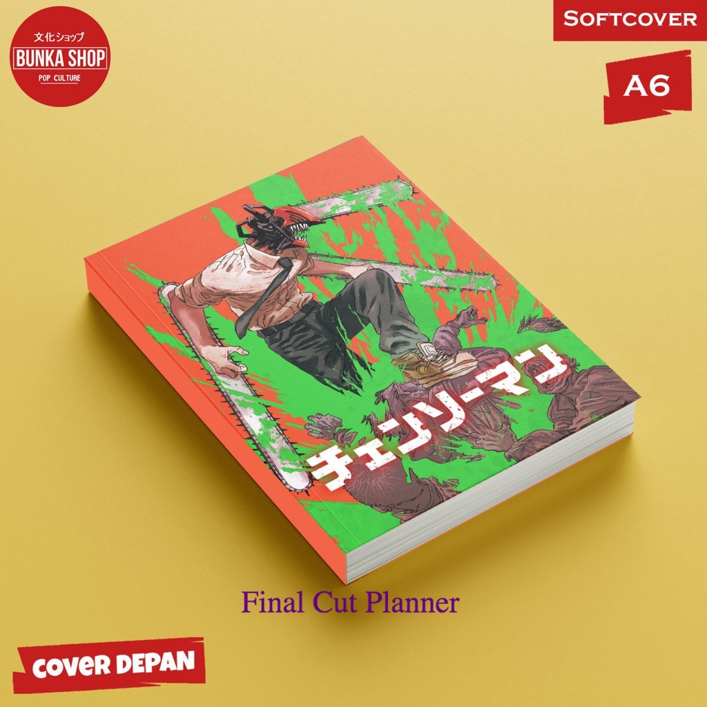 

Pocket Note Anime Chainsaw Man 2 Denji Softcover A6 Buku Tulis Catatan Notes Agenda Planner Jurnal .