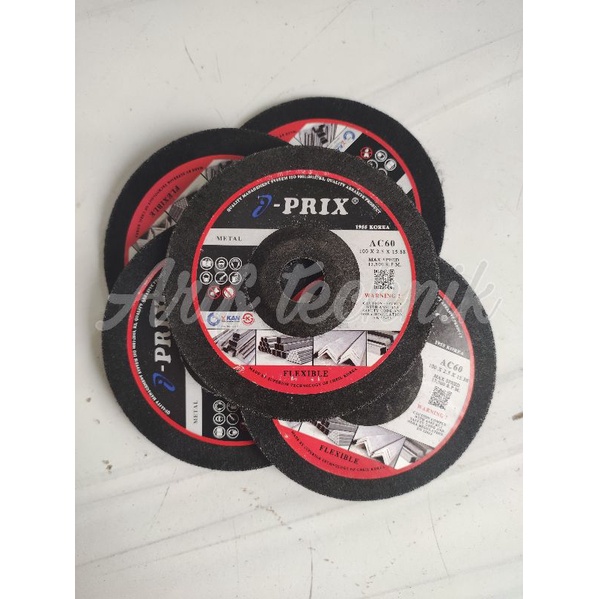 Flexible disc I-PRIX 4" / Batu gerinda Flexible i prix AC60 100×2.5mm / iprix 4inch