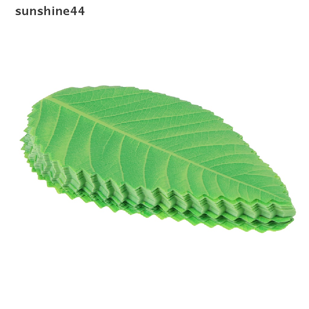 Sunshine 200Pcs / Kantong Daun Hijau Sashimi Jepang Untuk Dekorasi Bento