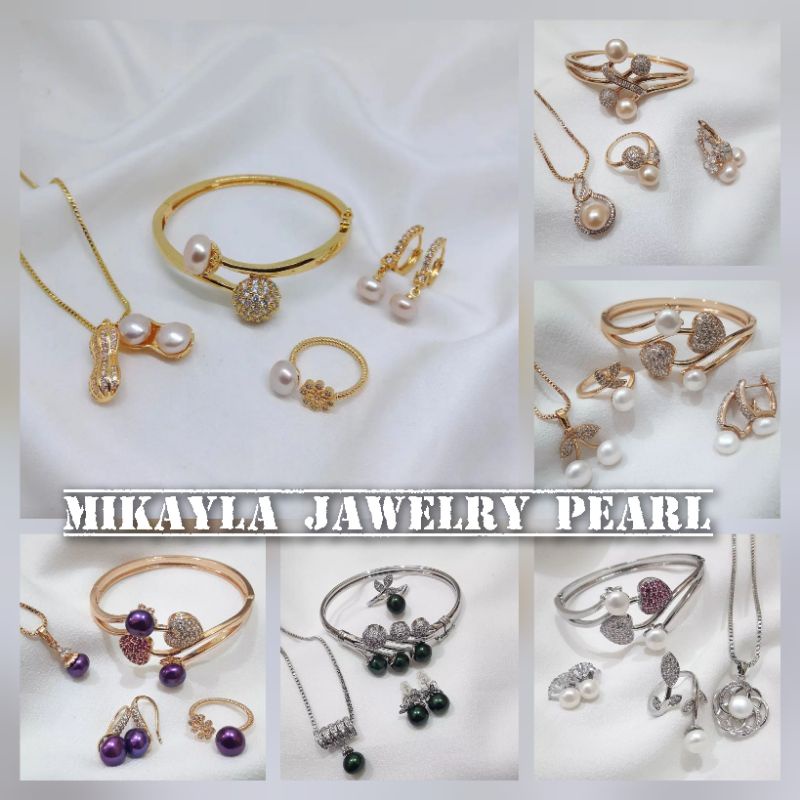 Perhiasan mutiara lombok|Set lengkap mutiara lombok|Perhiasan mutiara asli bersertifikat|Perhiasan l