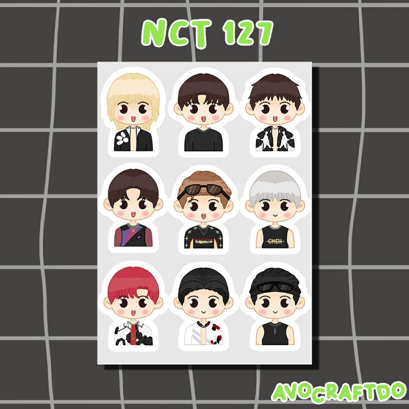 [ AVOCRAFTDO ] Sticker Kpop NCT 127 die cut