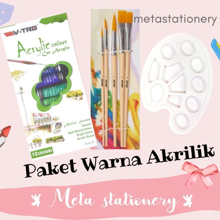 

Murah Paket Lengkap Melukis Cat Acrylic Vitro Untuk Pemula Terlaris