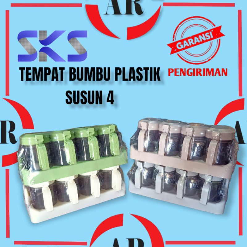 TEMPAT BUMBU/KITCHEN SET SUSUN 4 SKS
