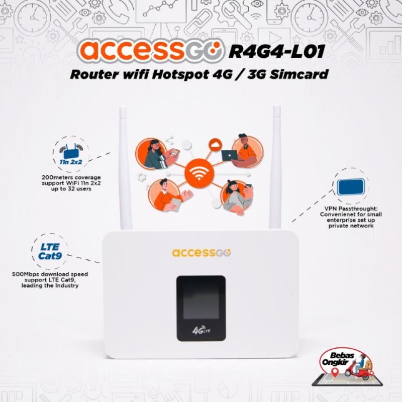 ACCESS GO ROUTER 4G 500MBPS R4G2A-L01