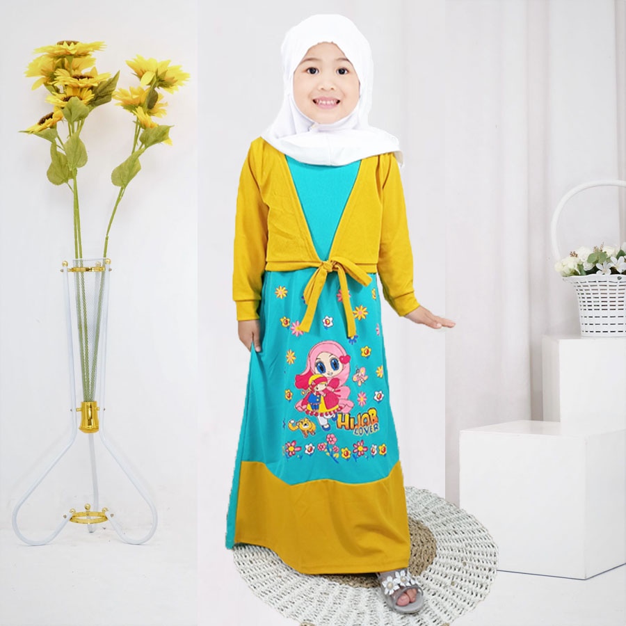DRESS HIJAB LOVER ANAK SALEHA ROMPI CANTIK 2-13tahun GL FASHION