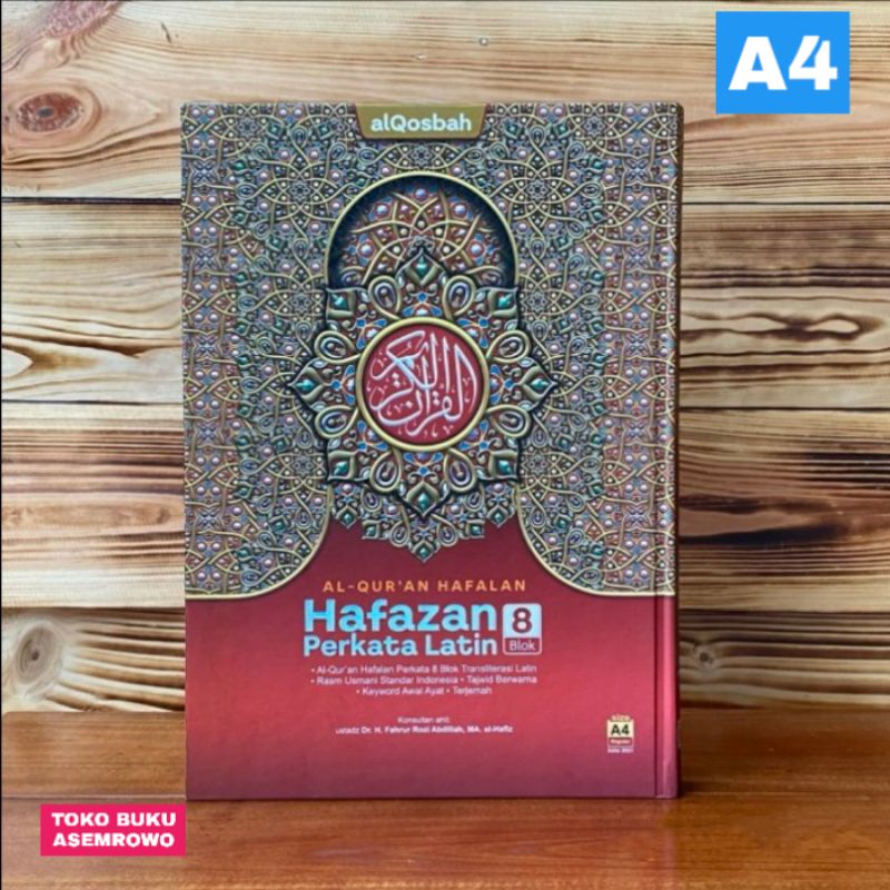 Al Quran Hafazan 8 Blok Perkata Latin Ukuran A4