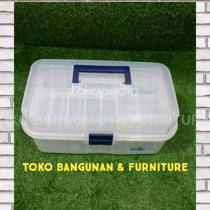Tool box bertingkat plastik transparan