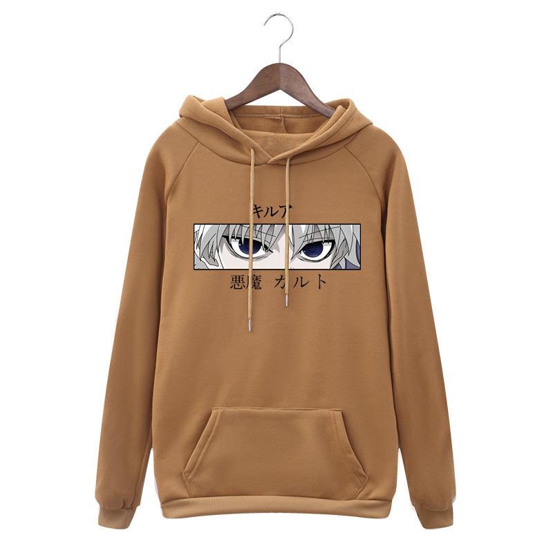 FenishaStore Sweater Hoodie Wanita Anime Killua Zoldyck Devil Eye size M-L-XL-XXL Bisa Bayar Ditempat COD