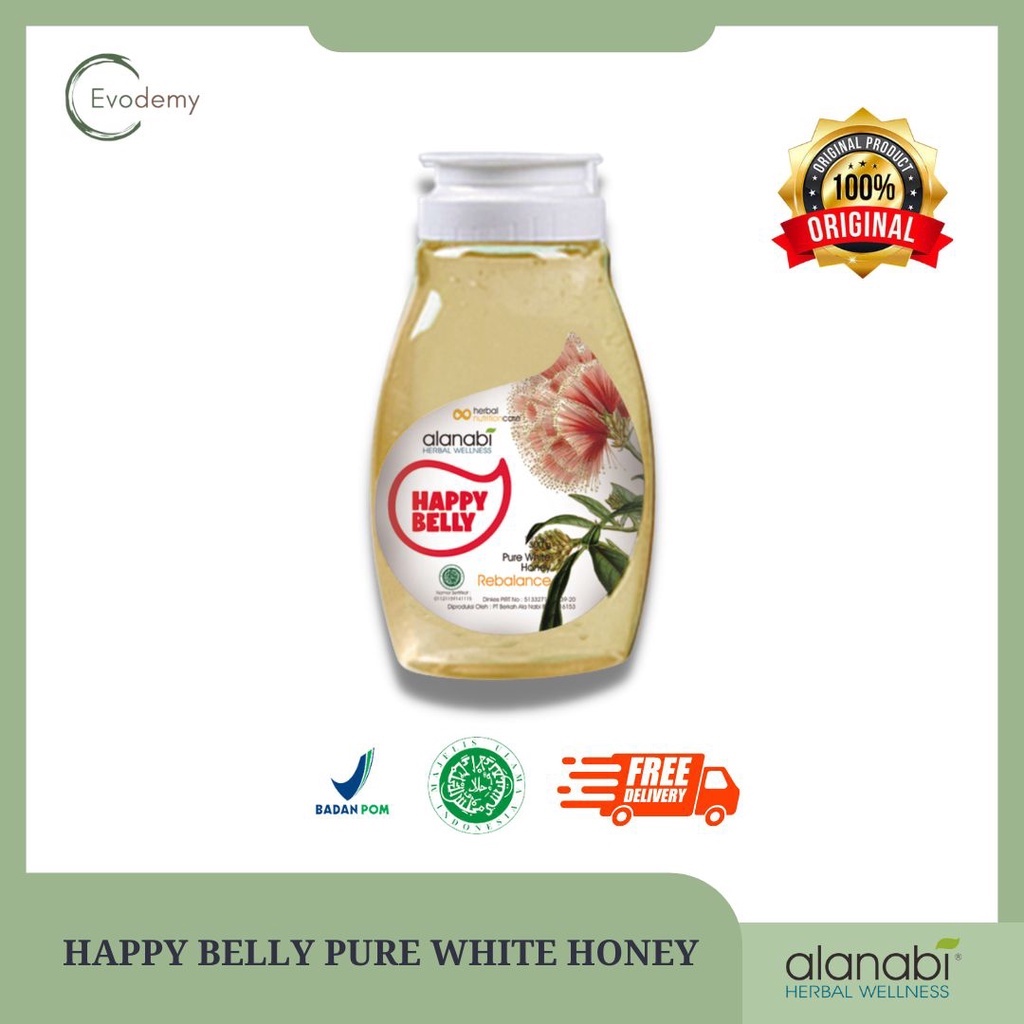 

ALANABI Happy Belly Pure White Honey (Rebalance) 300gram / Madu Herbal Alanabi / Madu Kesehatan Alanabi