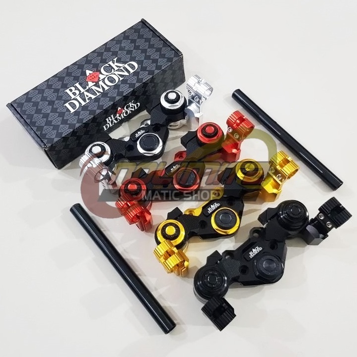 Stang Jepit Black Diamond Full CNC Aluminium NMAX XMAX ADV PCX