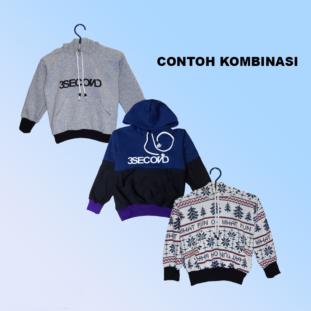 Jaket Sweater Hoodie Anak Laki Laki Perempuan Umur 1 - 7 Tahun