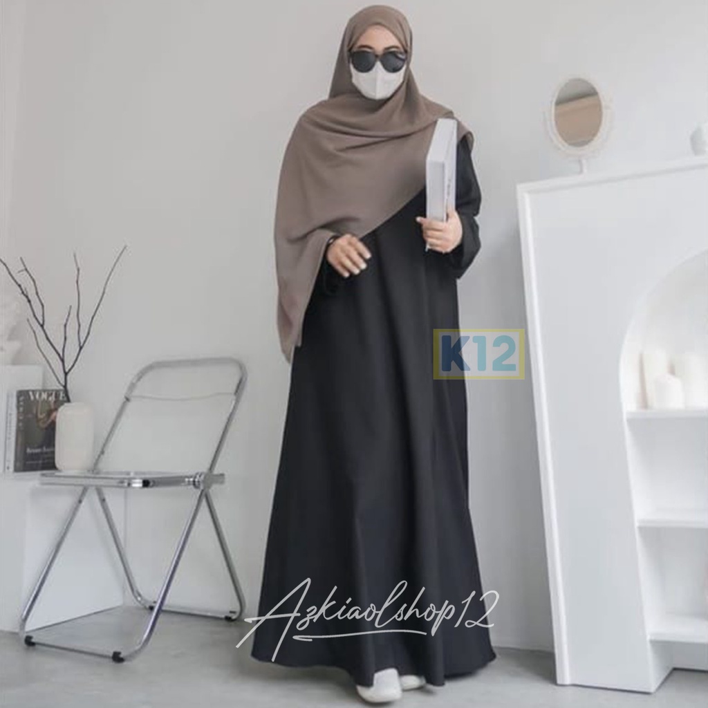 ( BISA COD ) ABAYA POLOS / GAMIS BASIC ABAYA TURKI / ABAYA JUMBO