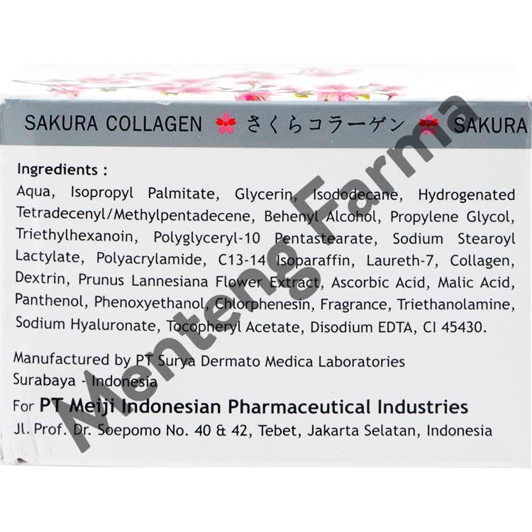 Sakura Collagen Anti AGE's Cream 30 Gr - Krim Anti Penuaan Kulit Wajah