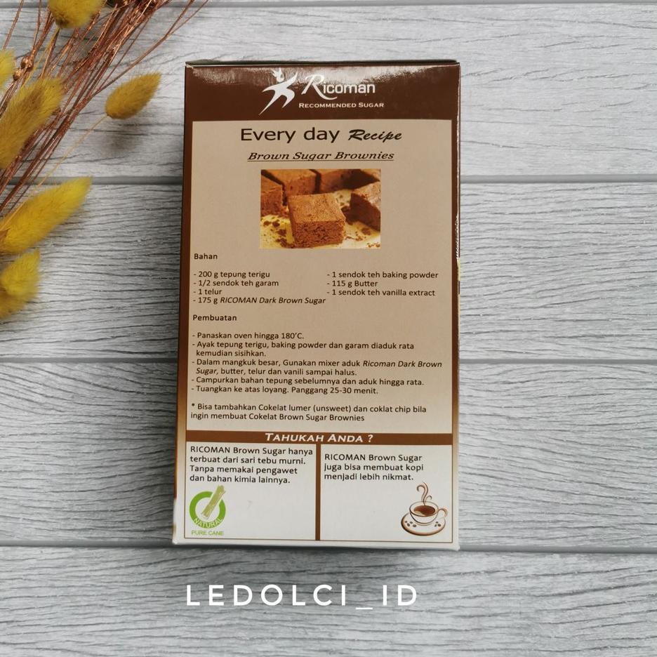 

EXCLUSIVE!RICOMAN BROWN SUGAR DARK BROWN SUGAR 500 GRAM|SQ6