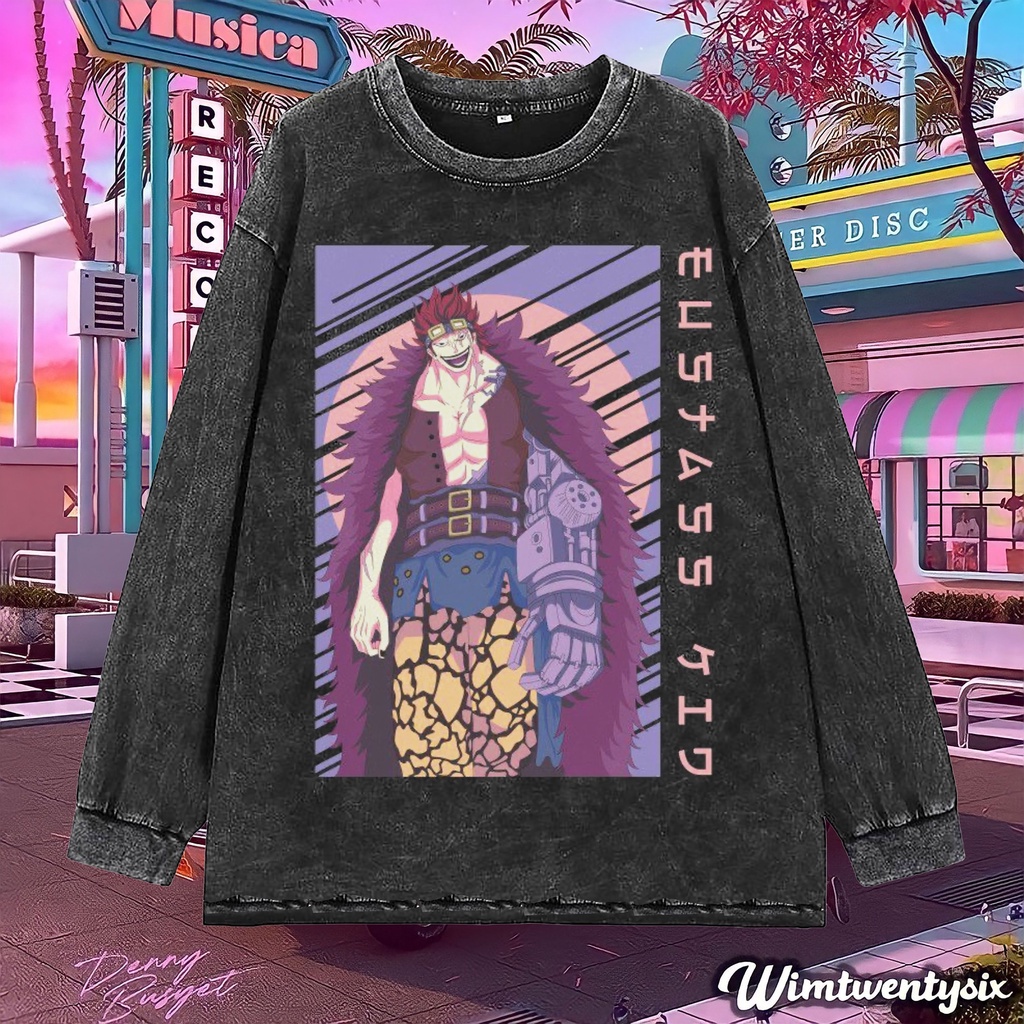 Wimtwentysix “One piece Eustass kid” Oversized T-Shirt | Longsleeve Tee | Kaos washing