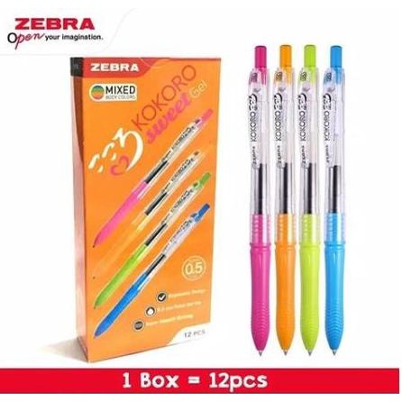 

PULPEN GEL ZEBRA KOKORO / GEL PEN KOKORO [LUSIN[