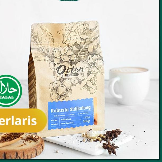 

READY ✅Otten Coffee - Kopi Robusta Sidikalang 200g|SQ9