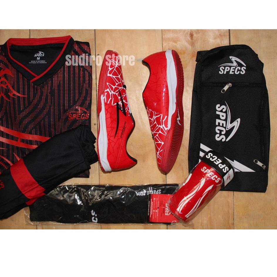 {TJL.18Oc22ᵟ} SEPATU FUTSAL SPECS ACCELERATOR LIGHTSPEED 3 IN, Paket Komplit Sepatu Futsal Specs Acc