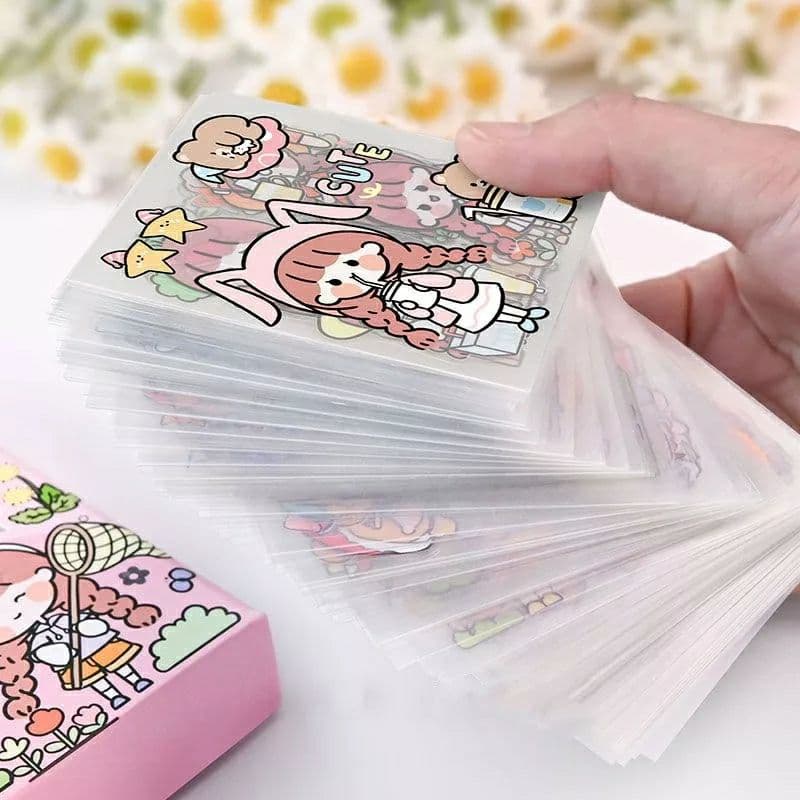 [Ecer] Korean Style Anne Momo Tumbler Sticker Botol Minum Viral Korea Anti Air 2D 3D Aesthetic Cute Girl Cute Boy Journal Diary Planner Scrapbook DIY Craft Case Hp