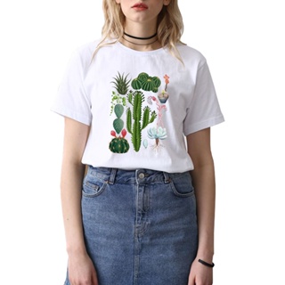 Image of thu nhỏ PREORDER Womens Fun Floral Print T-shirt Casual Plant Pattern Tshirt Cute Plant Top Summer Punk Short Sleeve Tees Clothes #7