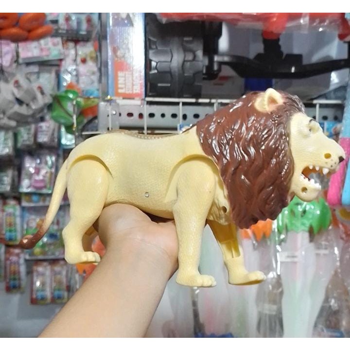Mainan Anak Singa Bisa Jalan Dan Nyala Lampu 3334 /Mainan Edukasi Anak Singa Forest Lion Jalan Bater