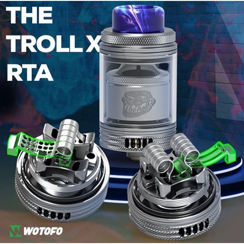 Authentic The TROLL X RTA from Wotofo | 24mm | dual single coil 24