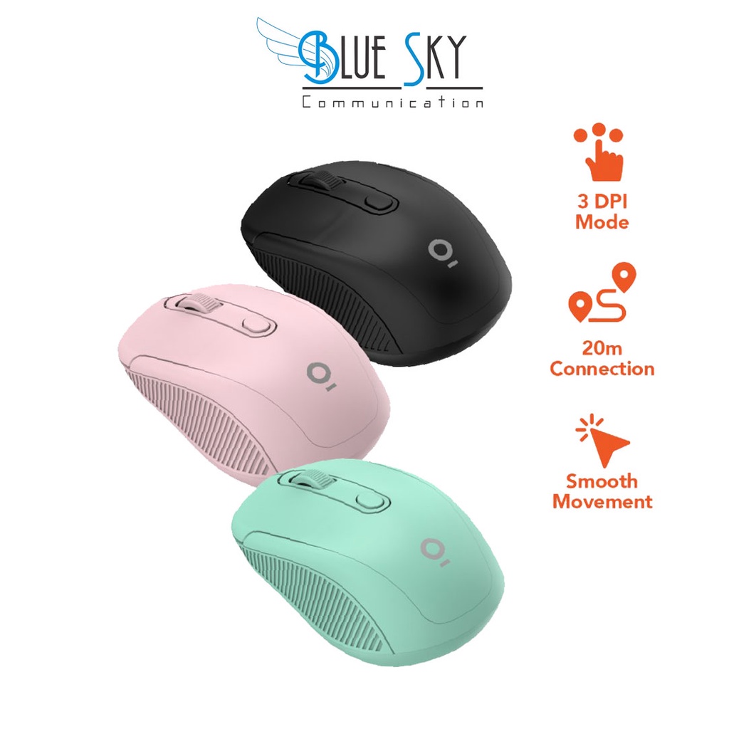 MOUSE WIRELESS OLIKE M2 OPTICAL COMFORTABLE 2.4G KONEKSI 20M